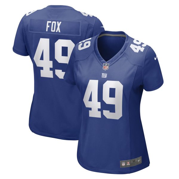 New York Giants womens nike tomon fox royal new york giants game player jersey | Giants Shop