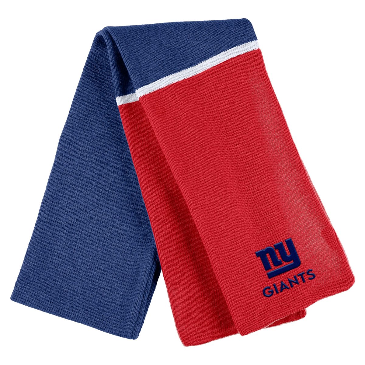 New York Giants womens wear by erin andrews royal new york giants colorblock cuffed knit hat with pom and scarf set | Giants Shop