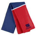 New York Giants womens wear by erin andrews royal new york giants colorblock cuffed knit hat with pom and scarf set | Giants Shop