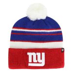 New York Giants youth 47 royalred new york giants peewee cuffed knit hat with pom | Giants Shop