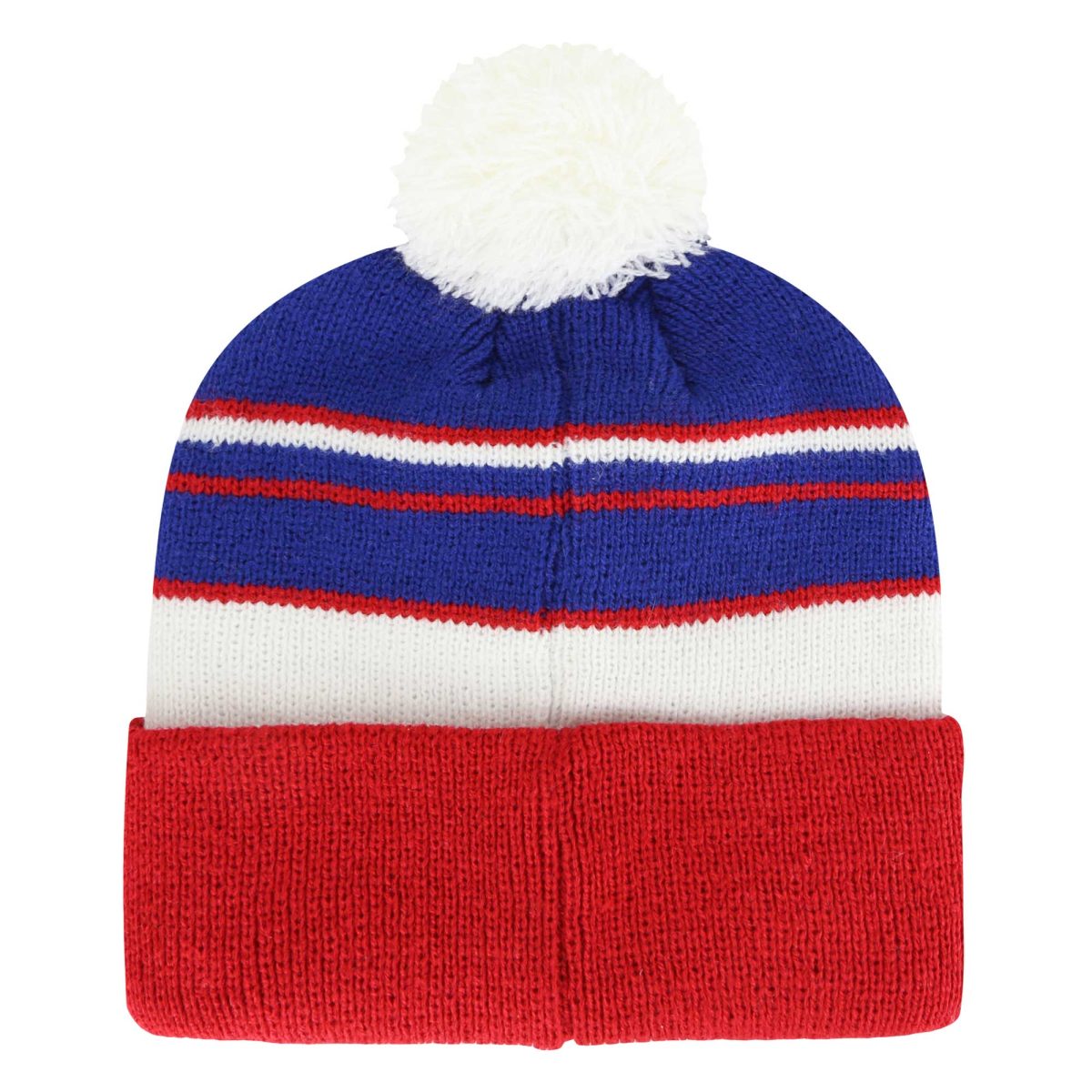New York Giants youth 47 royalred new york giants peewee cuffed knit hat with pom | Giants Shop