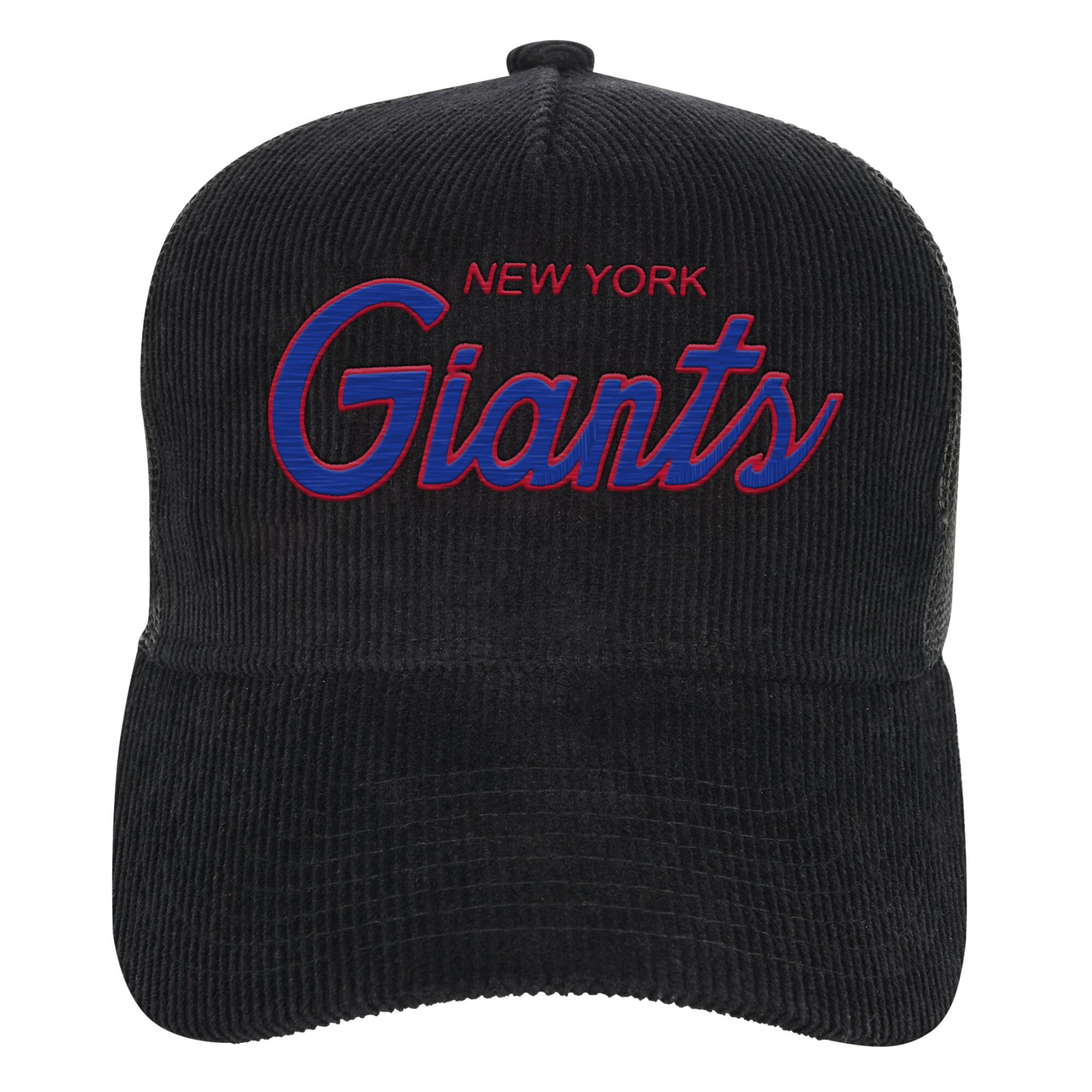 New York Giants youth mitchell  ness black new york giants times up precurved trucker adjustable hat | Giants Shop