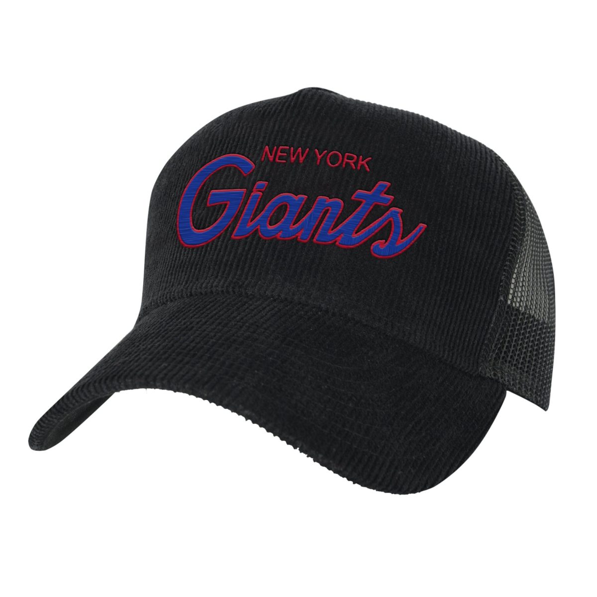 New York Giants youth mitchell  ness black new york giants times up precurved trucker adjustable hat | Giants Shop