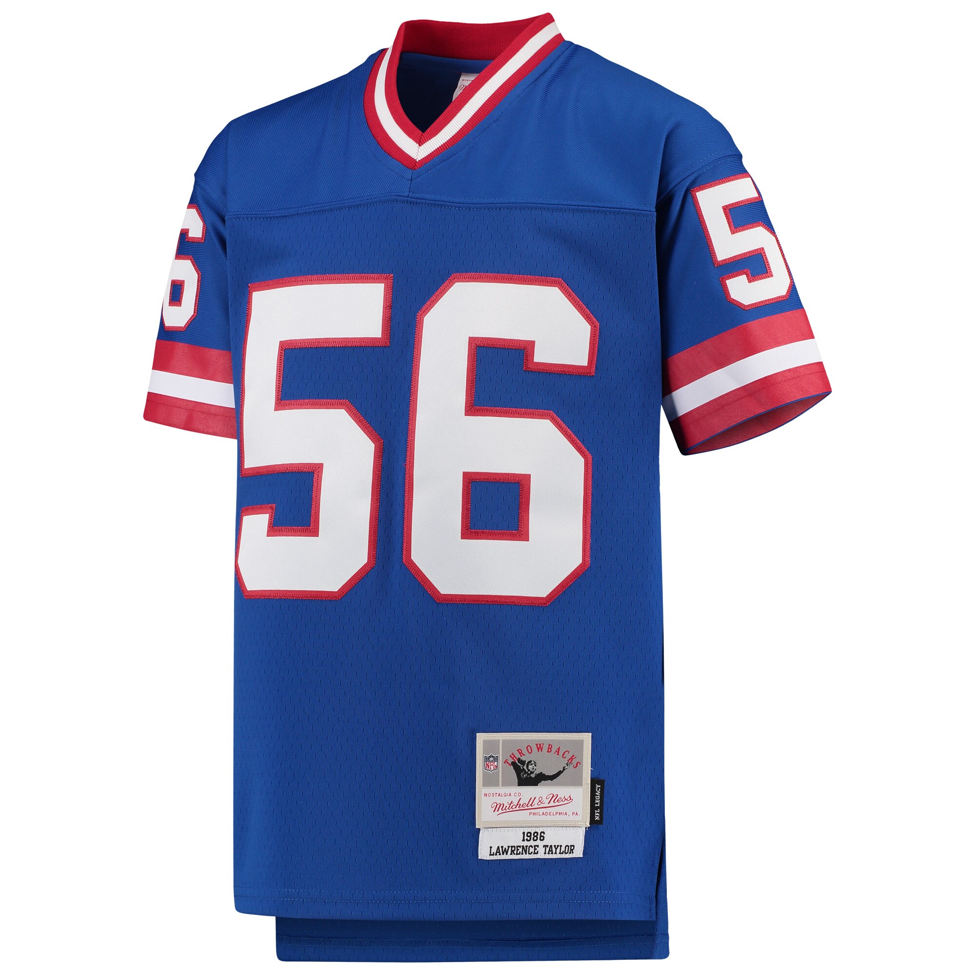 New York Giants youth mitchell  ness lawrence taylor royal new york giants 1986 legacy retired player jersey | Giants Shop