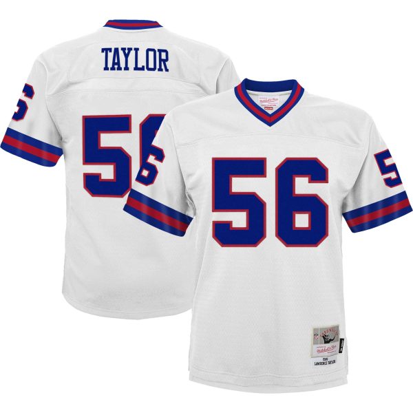 New York Giants youth mitchell  ness lawrence taylor white new york giants 1986 retired player legacy jersey | Giants Shop