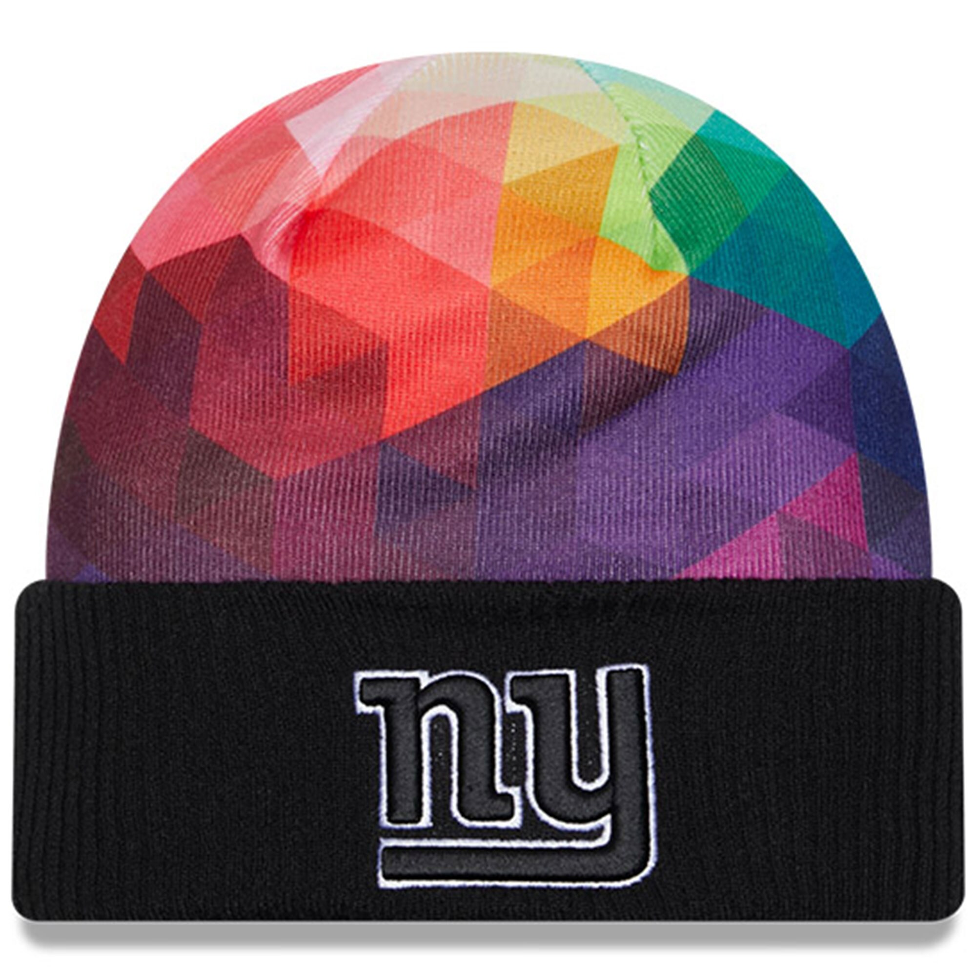 New York Giants youth new era black new york giants 2023 nfl crucial catch cuffed knit hat | Giants Shop