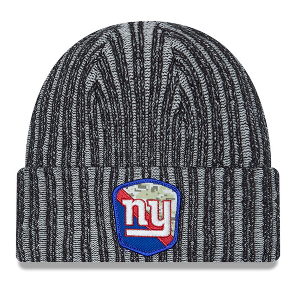 New York Giants youth new era black new york giants 2023 salute to service cuffed knit hat | Giants Shop