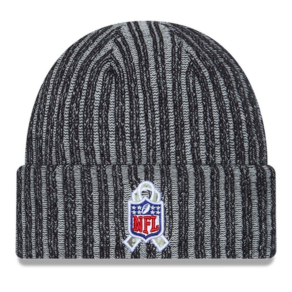 New York Giants youth new era black new york giants 2023 salute to service cuffed knit hat | Giants Shop