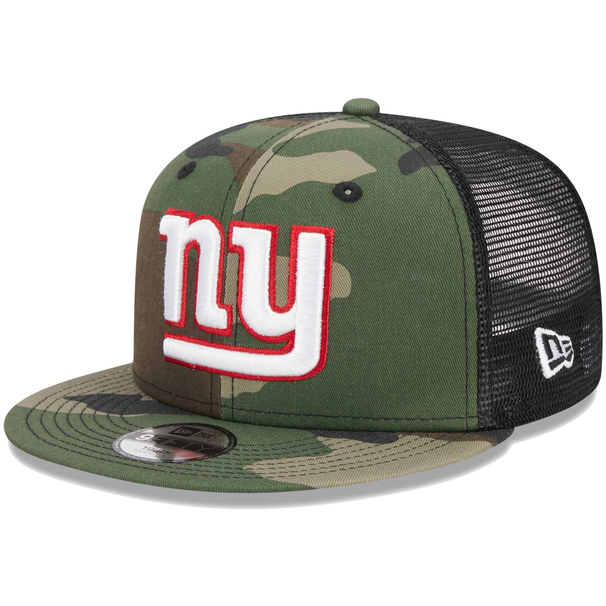 New York Giants youth new era camo new york giants main trucker 9fifty snapback hat | Giants Shop