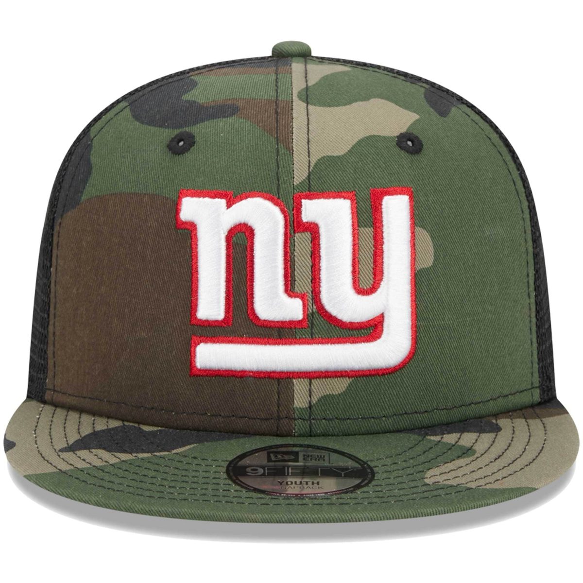 New York Giants youth new era camo new york giants main trucker 9fifty snapback hat | Giants Shop