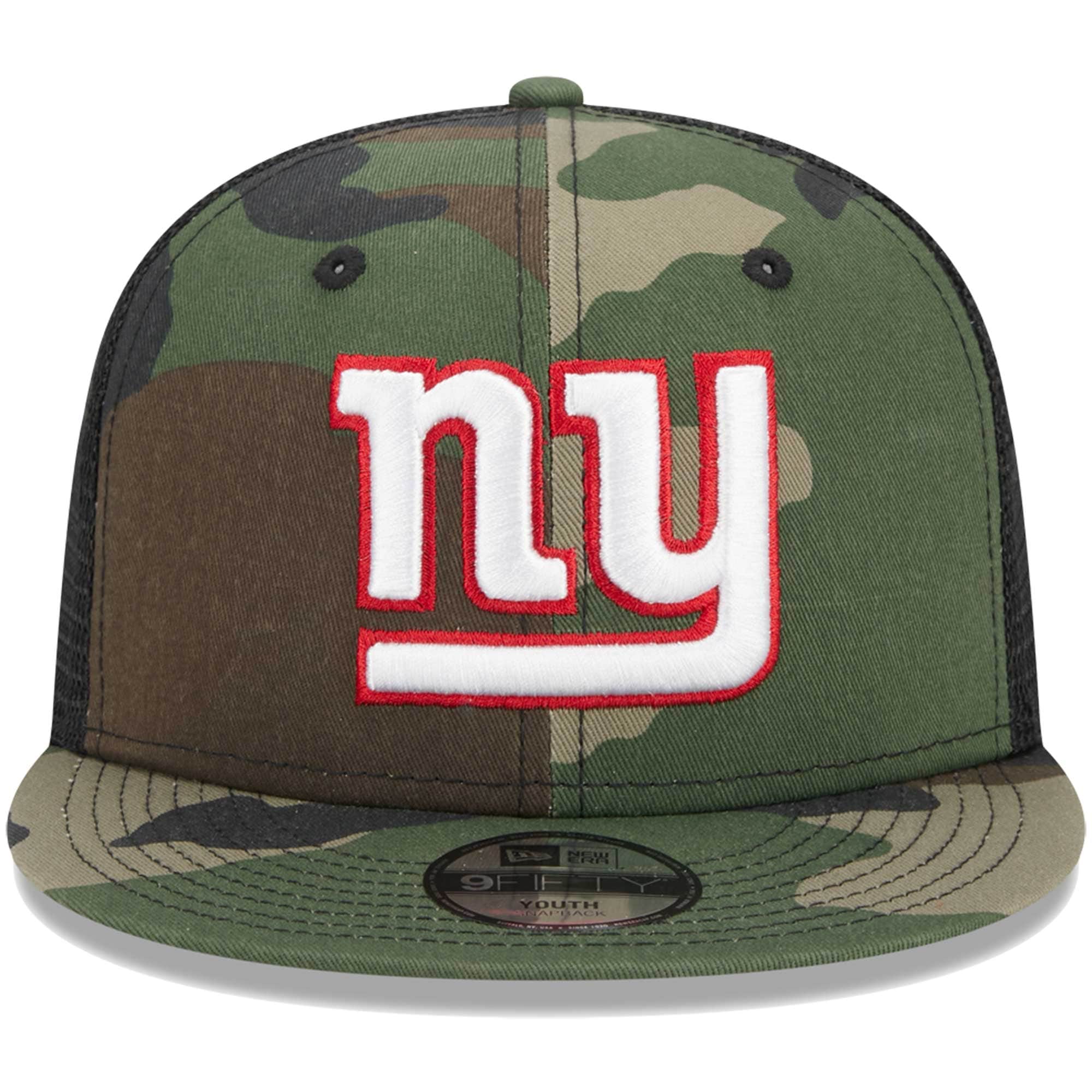 New York Giants youth new era camo new york giants main trucker 9fifty snapback hat | Giants Shop