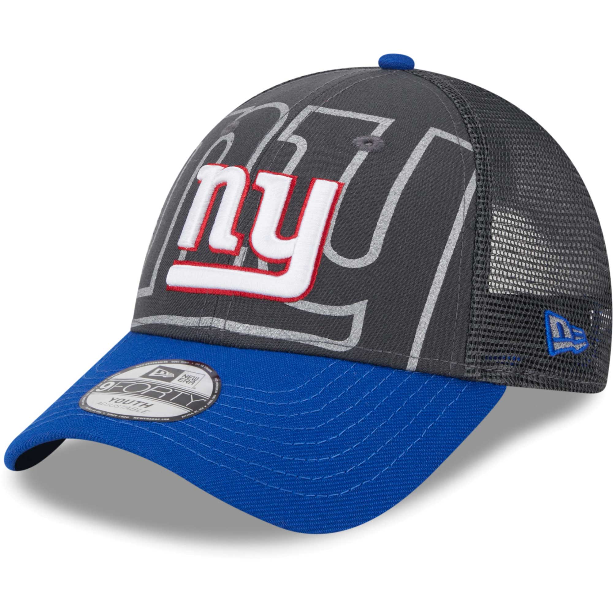 New York Giants youth new era graphite new york giants reflect 9forty adjustable hat | Giants Shop