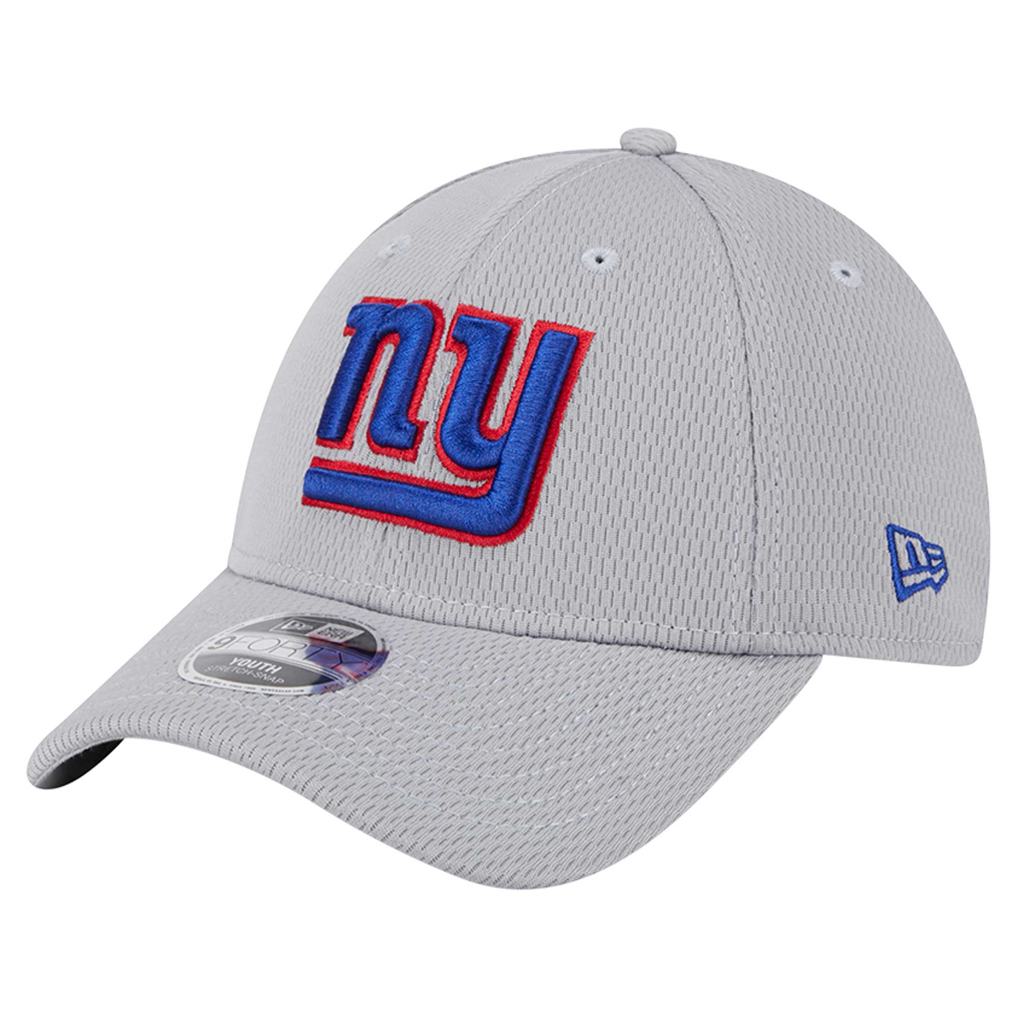 New York Giants youth new era gray new york giants main 9forty adjustable hat | Giants Shop