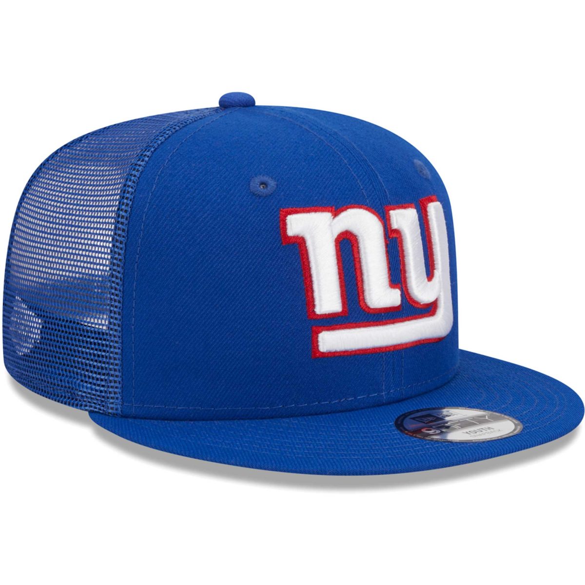 New York Giants youth new era royal new york giants main trucker 9fifty snapback hat | Giants Shop
