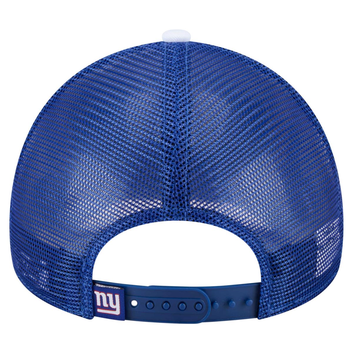 New York Giants youth new era royal new york giants sport night color block 9forty a-frame trucker adjustable hat | Giants Shop