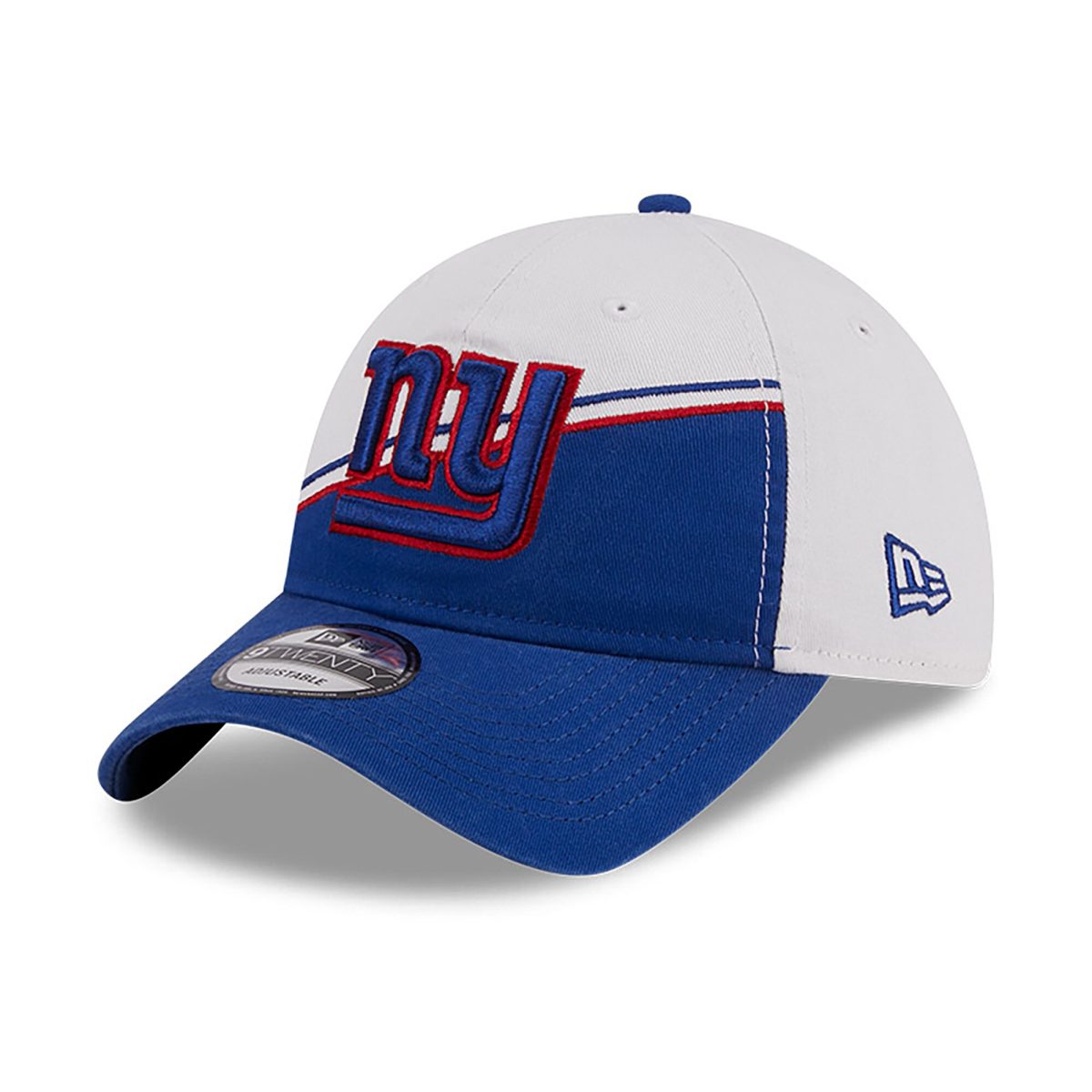 New York Giants youth new era whiteroyal new york giants 2023 sideline 9twenty adjustable hat | Giants Shop