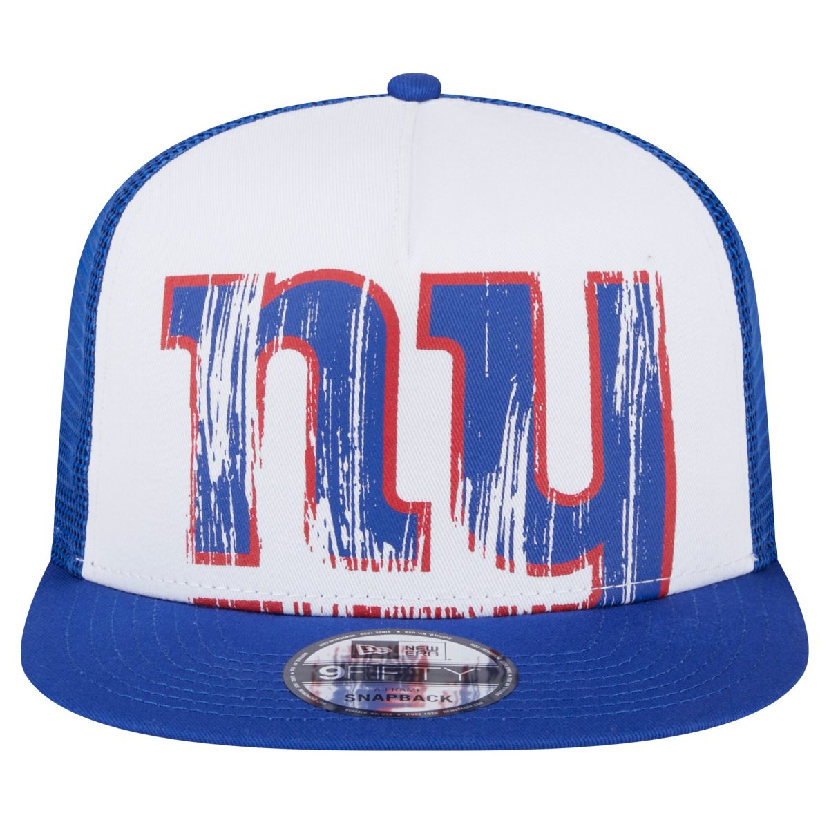 New York Giants youth new era whiteroyal new york giants distressed 9fifty a-frame snapback hat | Giants Shop