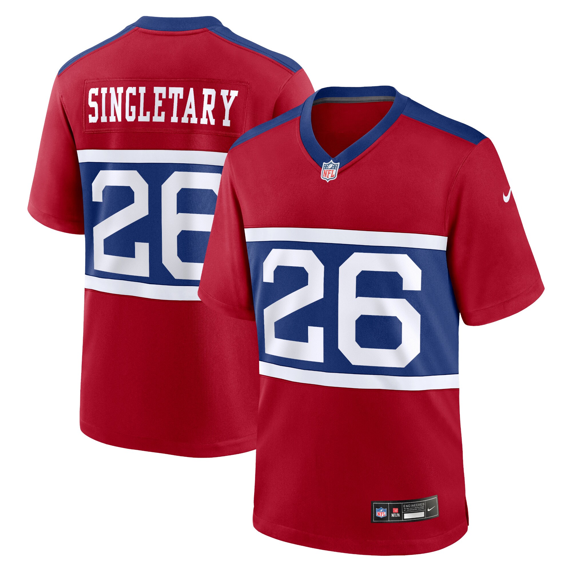 New York Giants youth nike devin singletary century red new york giants alternate player game jersey | Giants Shop