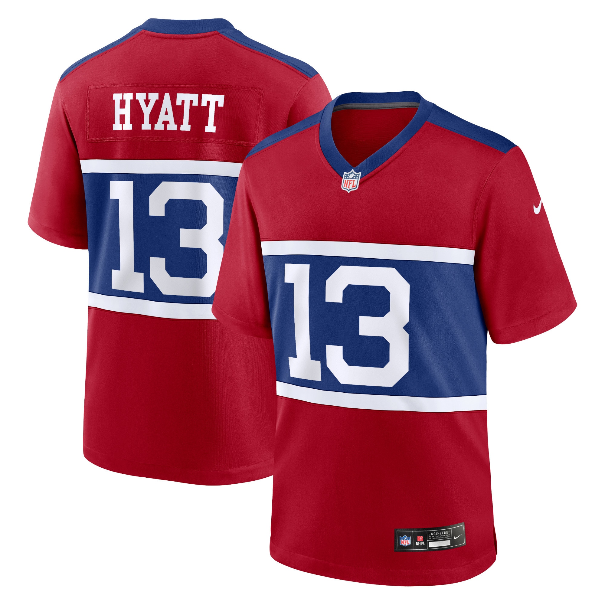 New York Giants youth nike jalin hyatt century red new york giants alternate player game jersey | Giants Shop