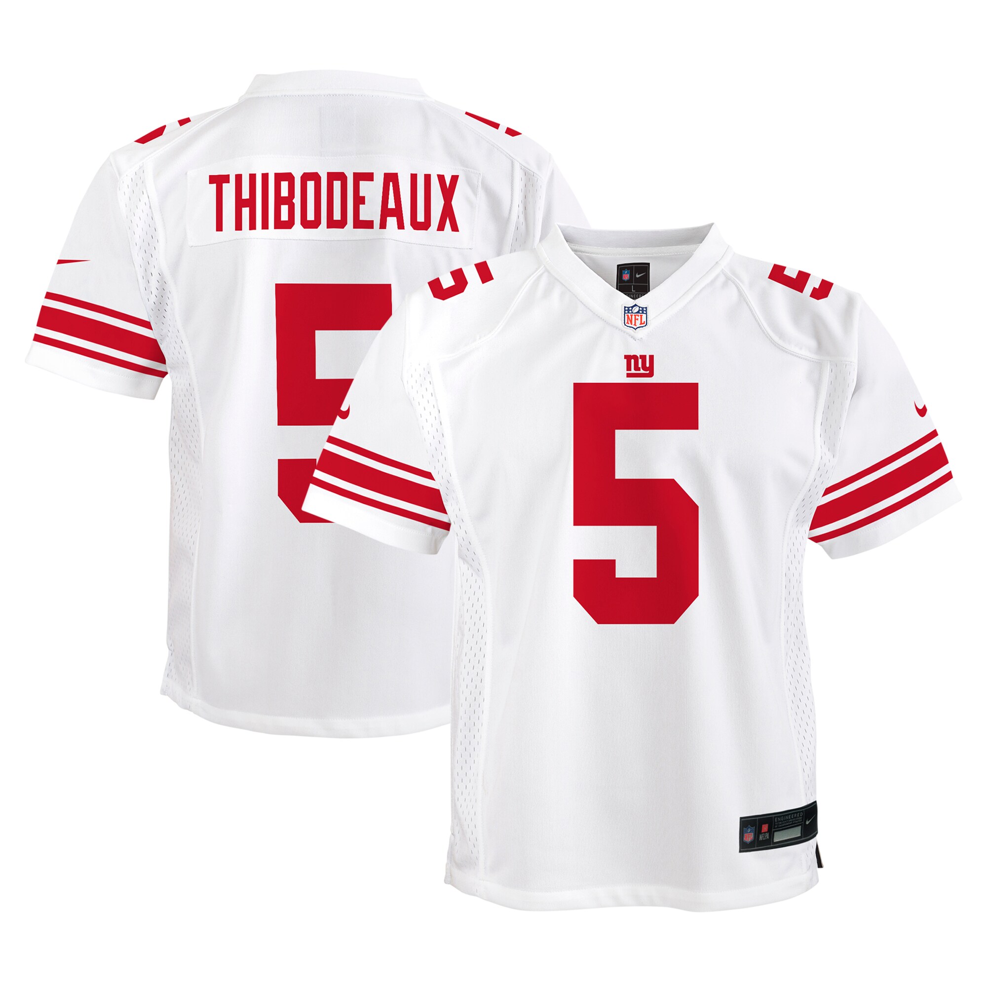 New York Giants youth nike kayvon thibodeaux white new york giants player game jersey | Giants Shop