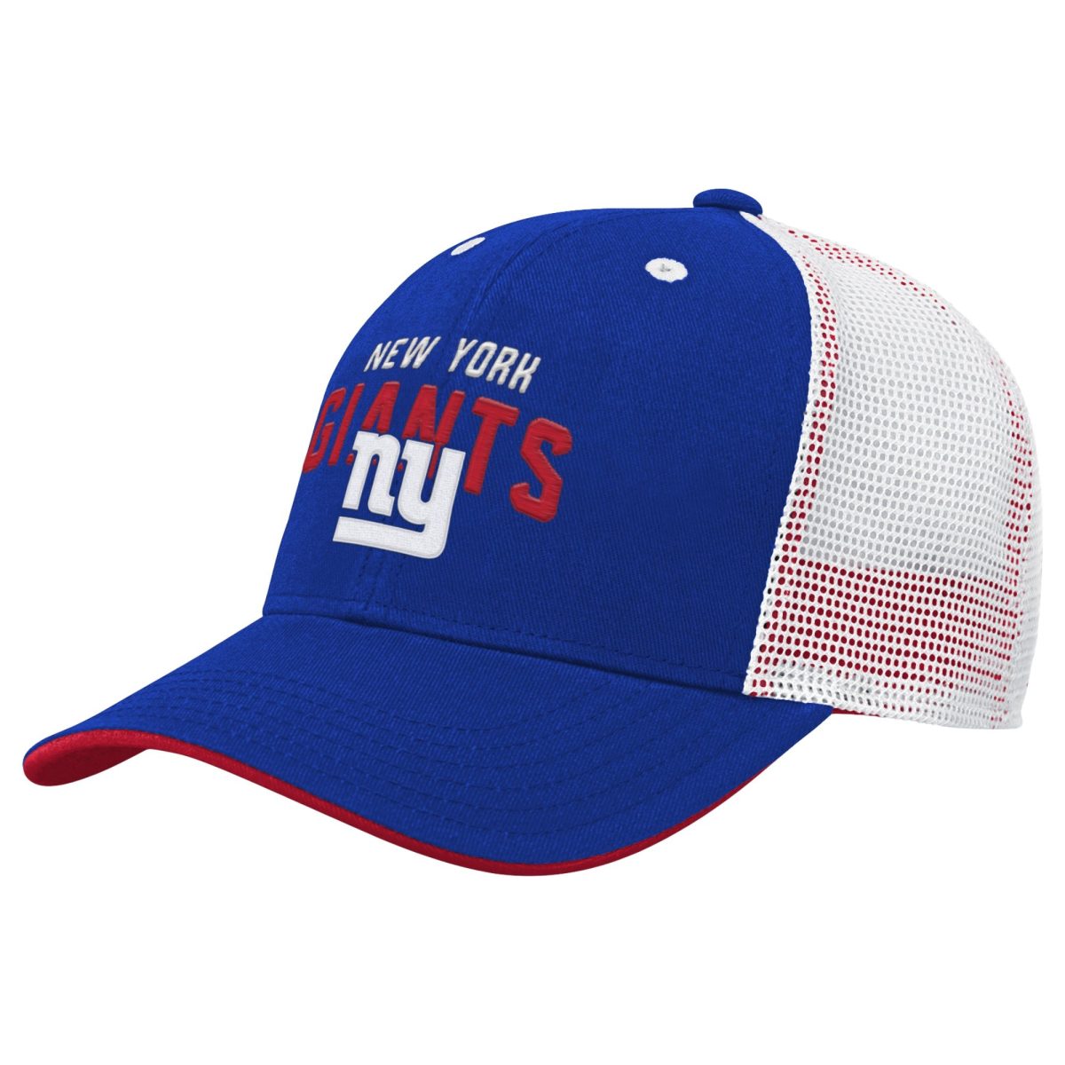 New York Giants youth royal new york giants core lockup trucker adjustable hat | Giants Shop