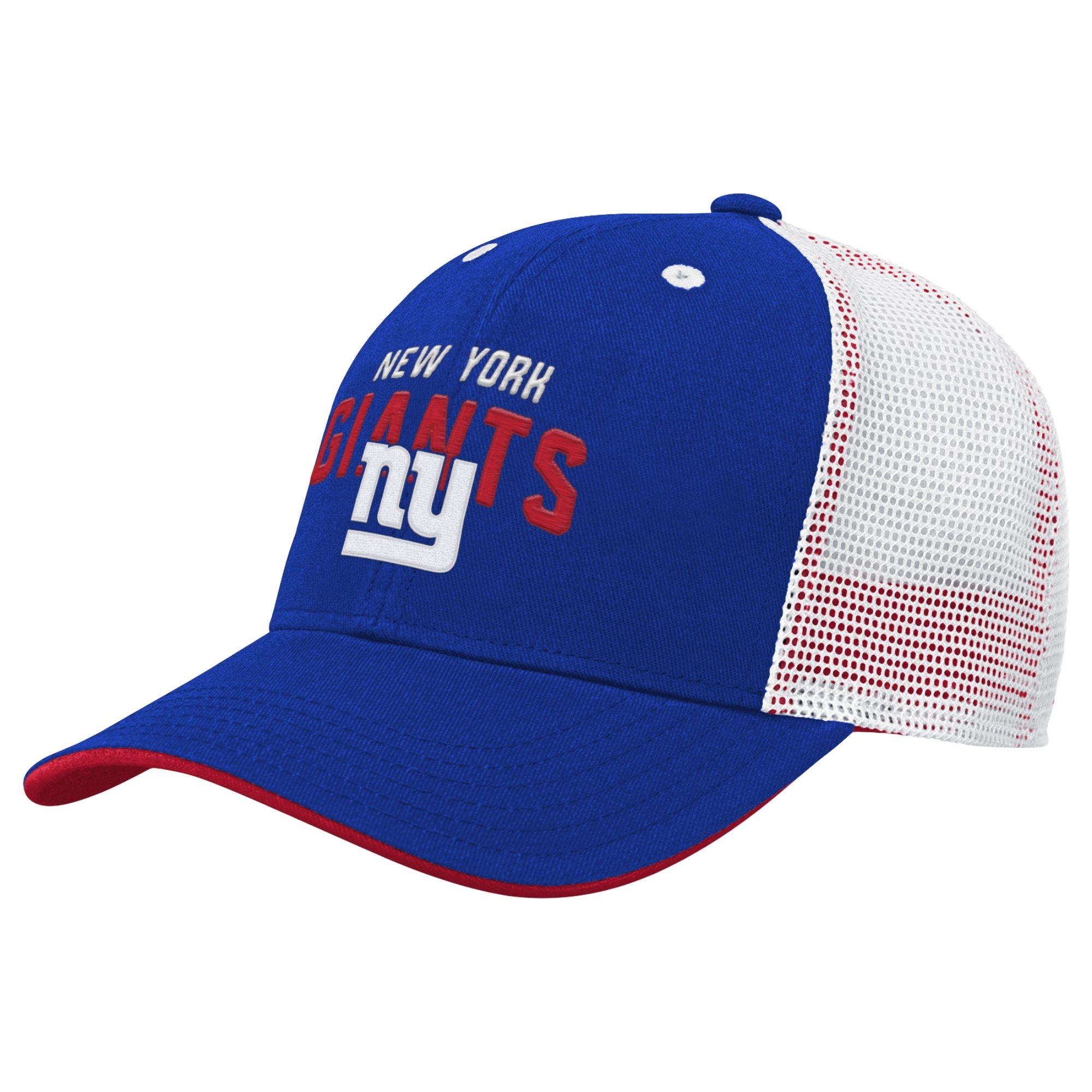 New York Giants youth royal new york giants core lockup trucker adjustable hat | Giants Shop